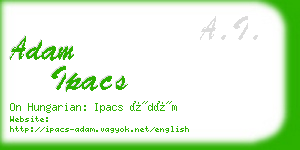 adam ipacs business card